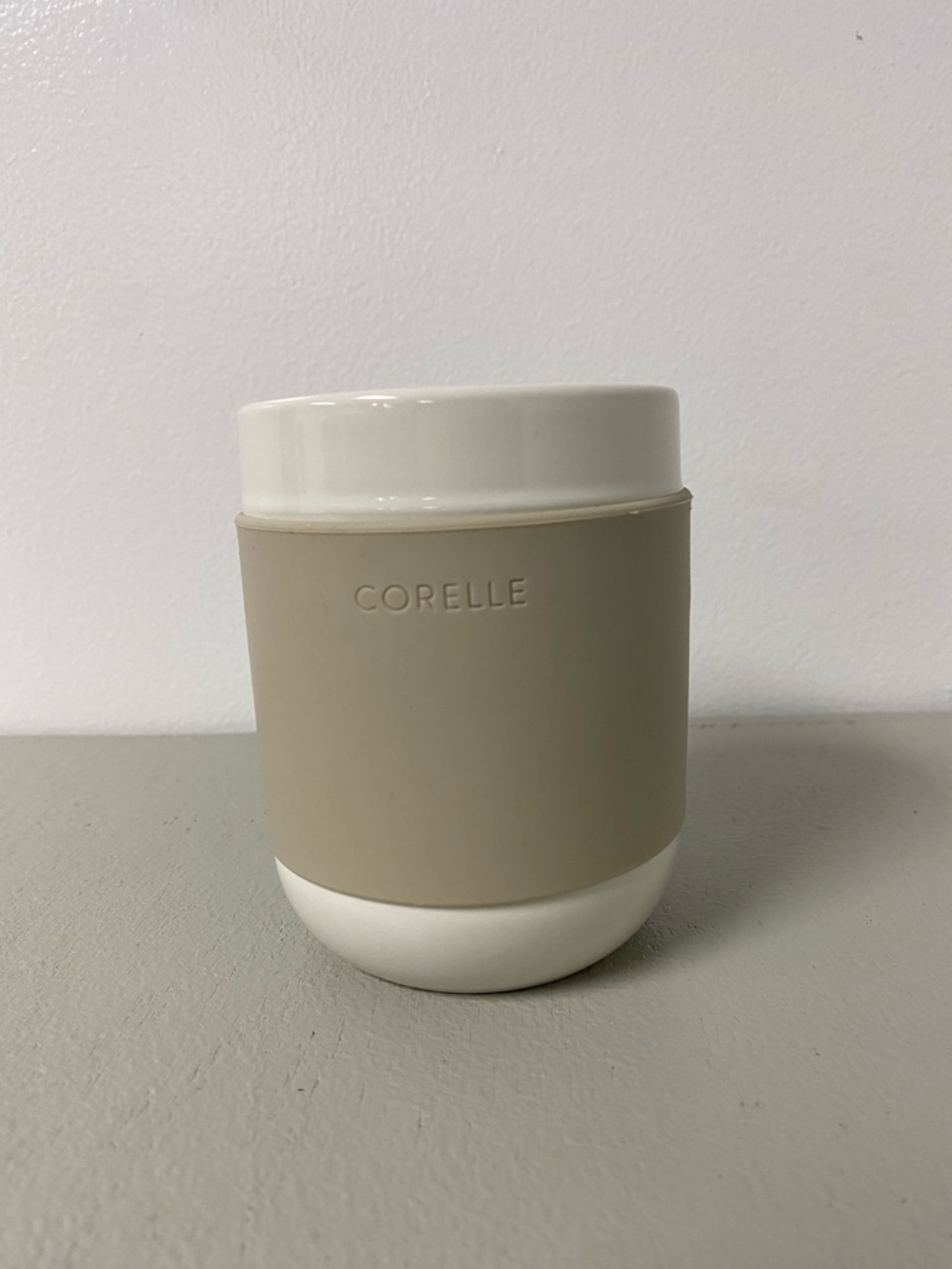 Corelle White Stoneware Mug with Brand Marking